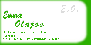 emma olajos business card